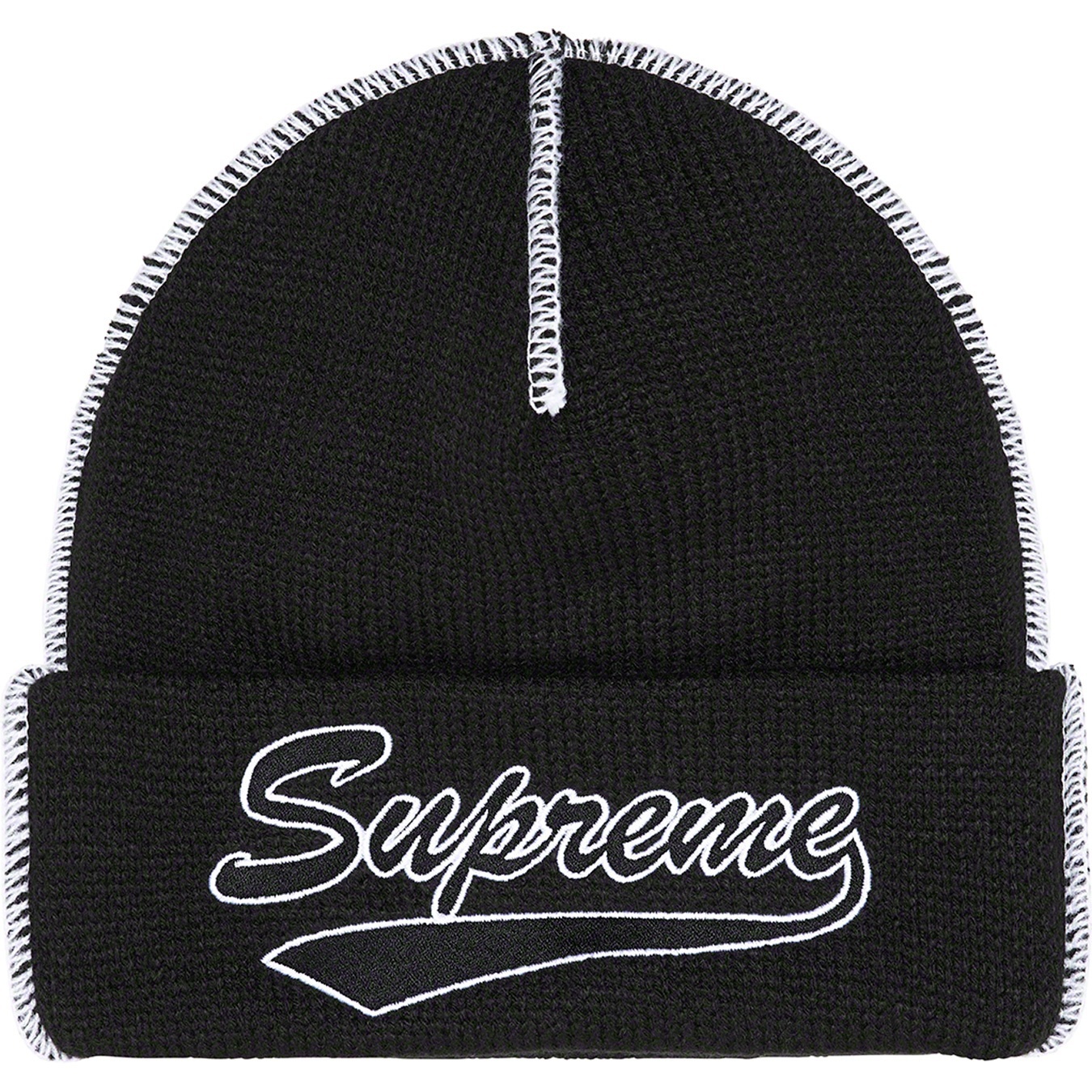 Contrast Stitch Beanie view 2
